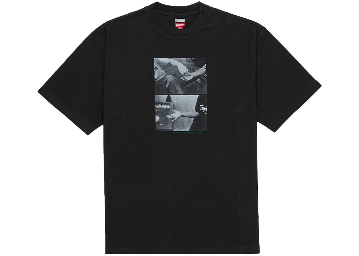 Мужская футболка с принтом A.PRESSE Supreme, черный