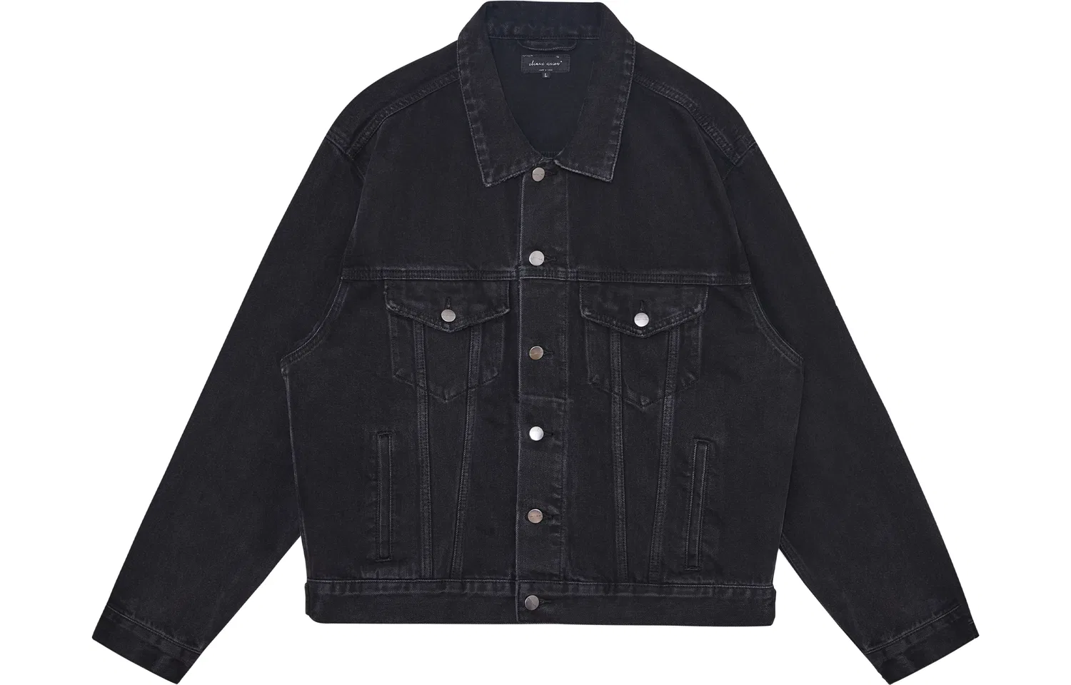 Детский джинсовый жакет с квадратным воротником Denim Black, CLIMAX VISION