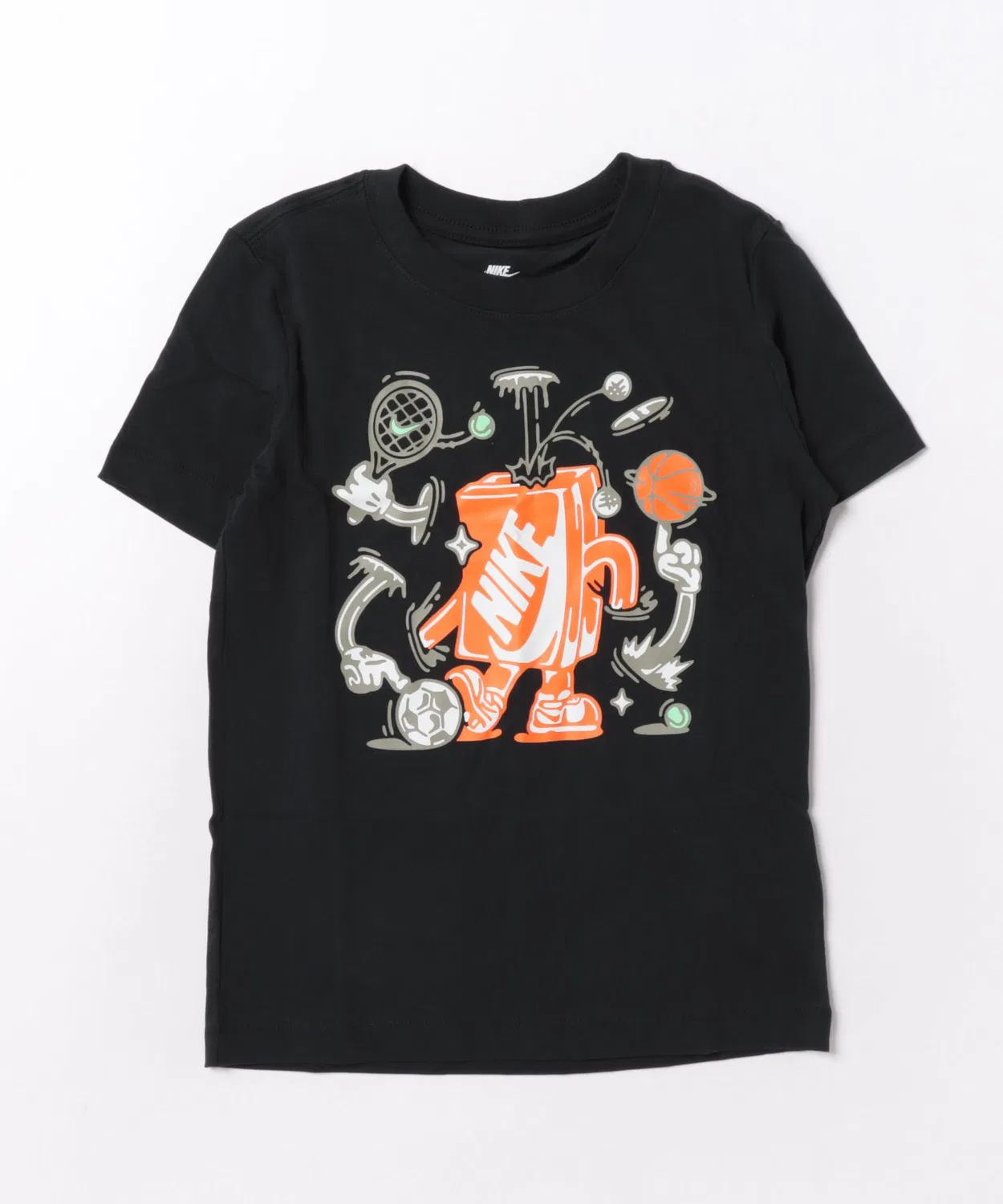 Детская футболка с коротким рукавом с принтом NIKE K TEE BOXY MLT SPT, Черный