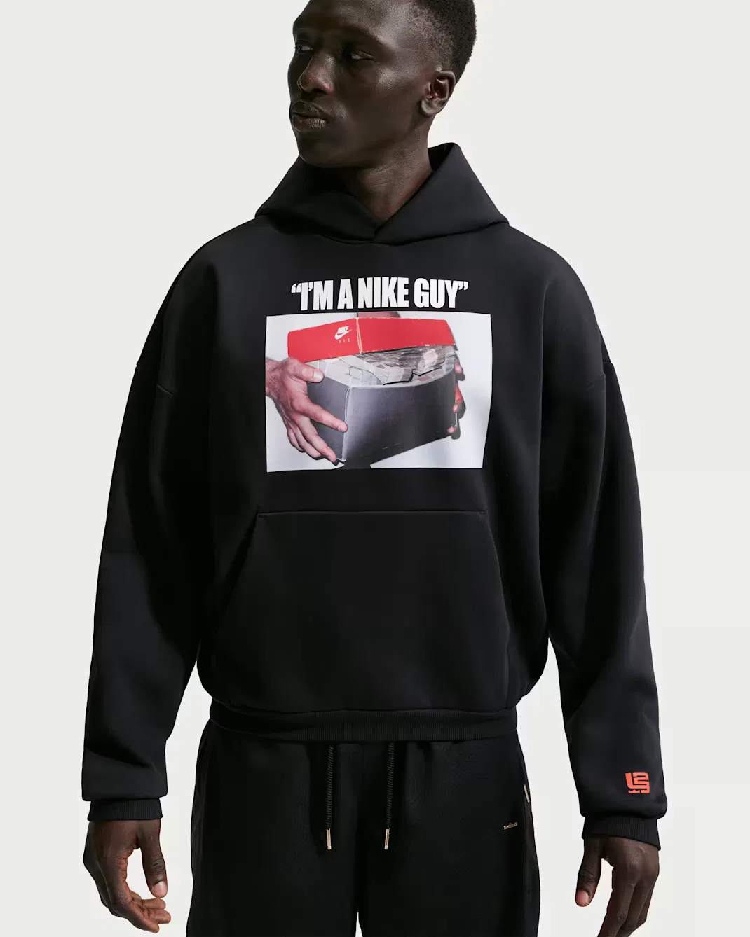 Мужская баскетбольная толстовка Nike Therma-FIT Brushed Pullover LeBron "Shoe Bag", Black