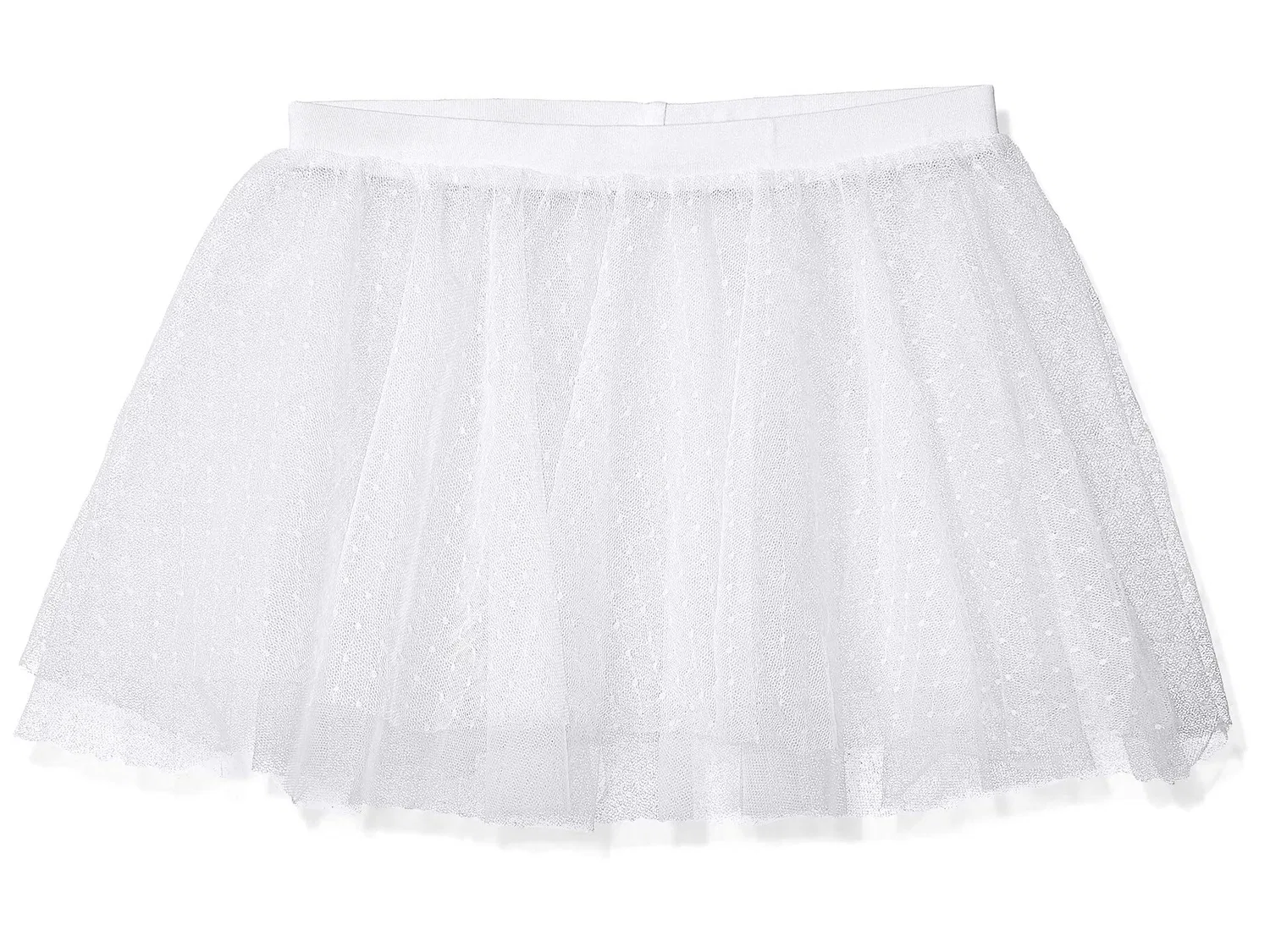 Детская двухслойная юбка на резинке Capezio, White