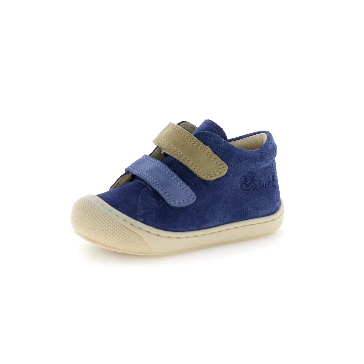 Детские кожаные кроссовки для первых шагов Naturino, Dark Blue