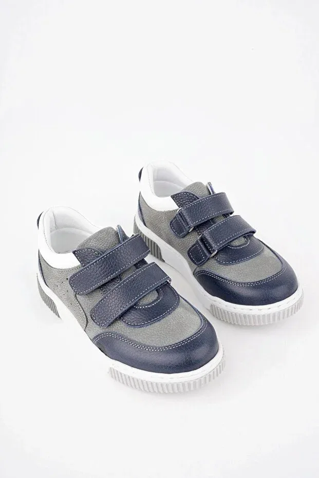 Детские туфли для девочек без каблука Ortobella, Navy Blue — фото 2