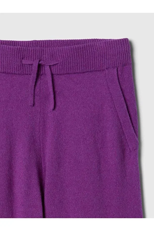 Детские спортивные штаны для девочек широкие Basics Gap, Purple-000 — фото 2