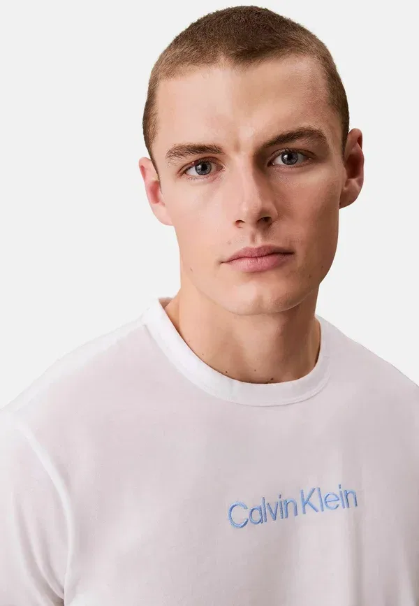 Футболка с коротким рукавом и круглым вырезом - футболка с принтом Calvin Klein, белый — фото 3