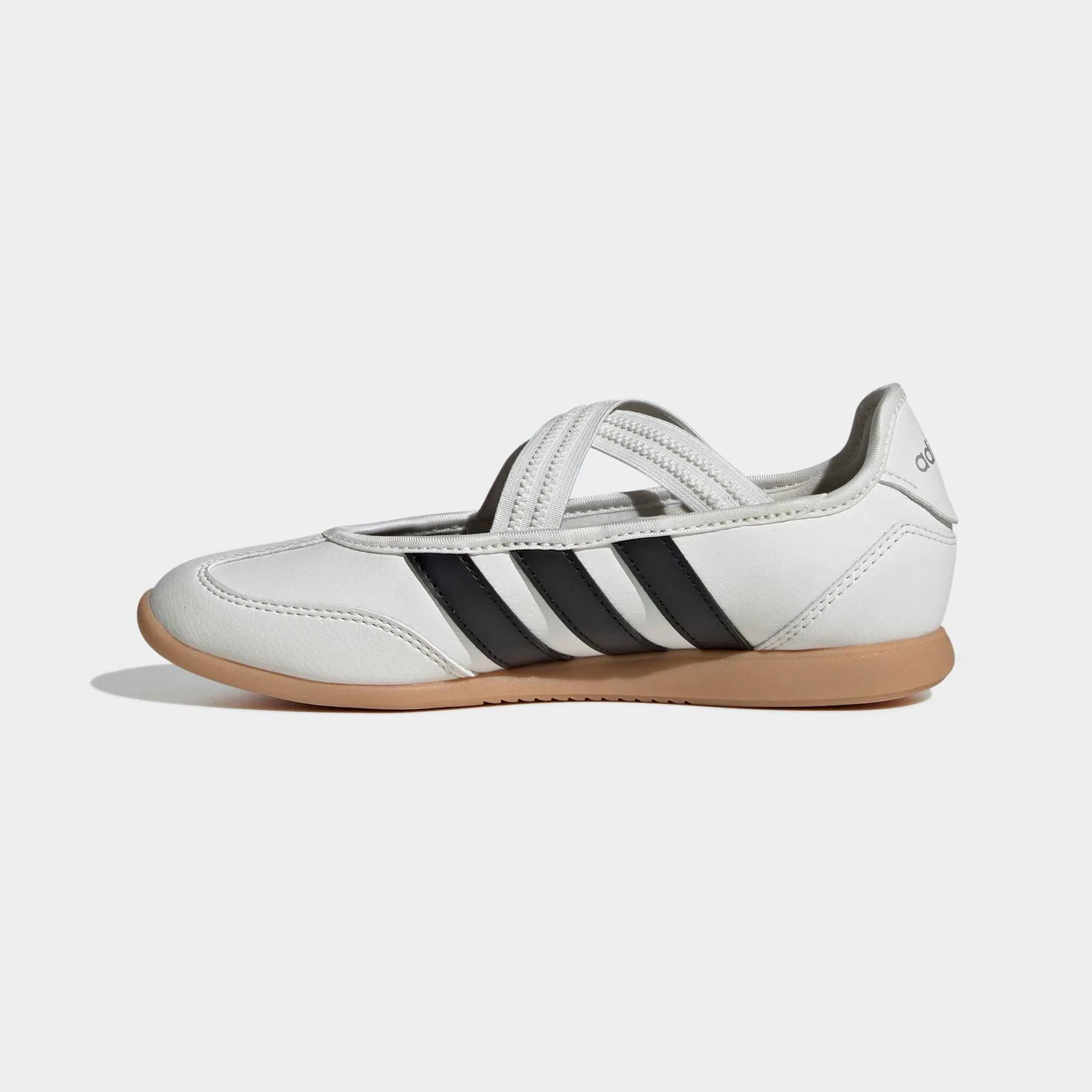 Детские балетки с эластичным ремешком Barreda Mary Jane Adidas Sportswear, Core White/Core Black/Silver Metallic — фото 3