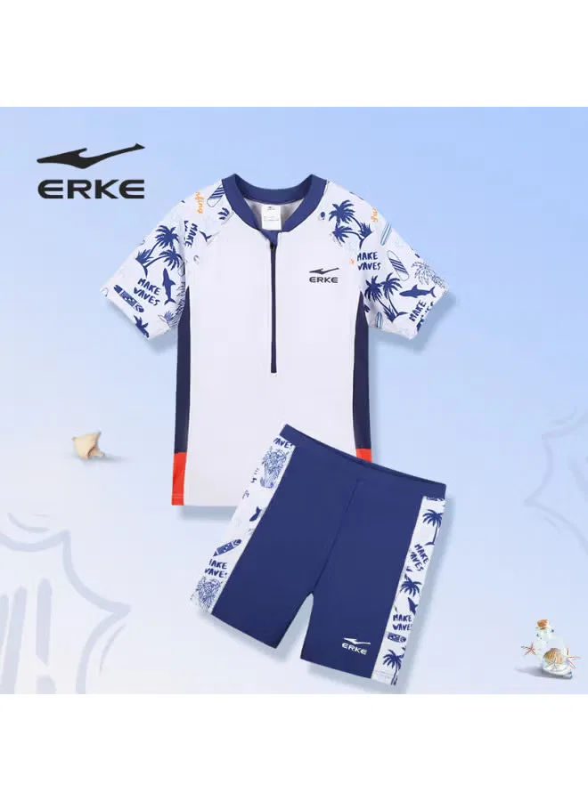Купальник детский слитный для плавания мальчикам Erke, синий