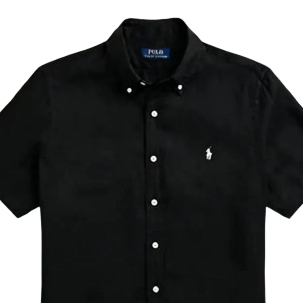 Женская рубашка с лацканами Polo Ralph Lauren, Black — фото 4