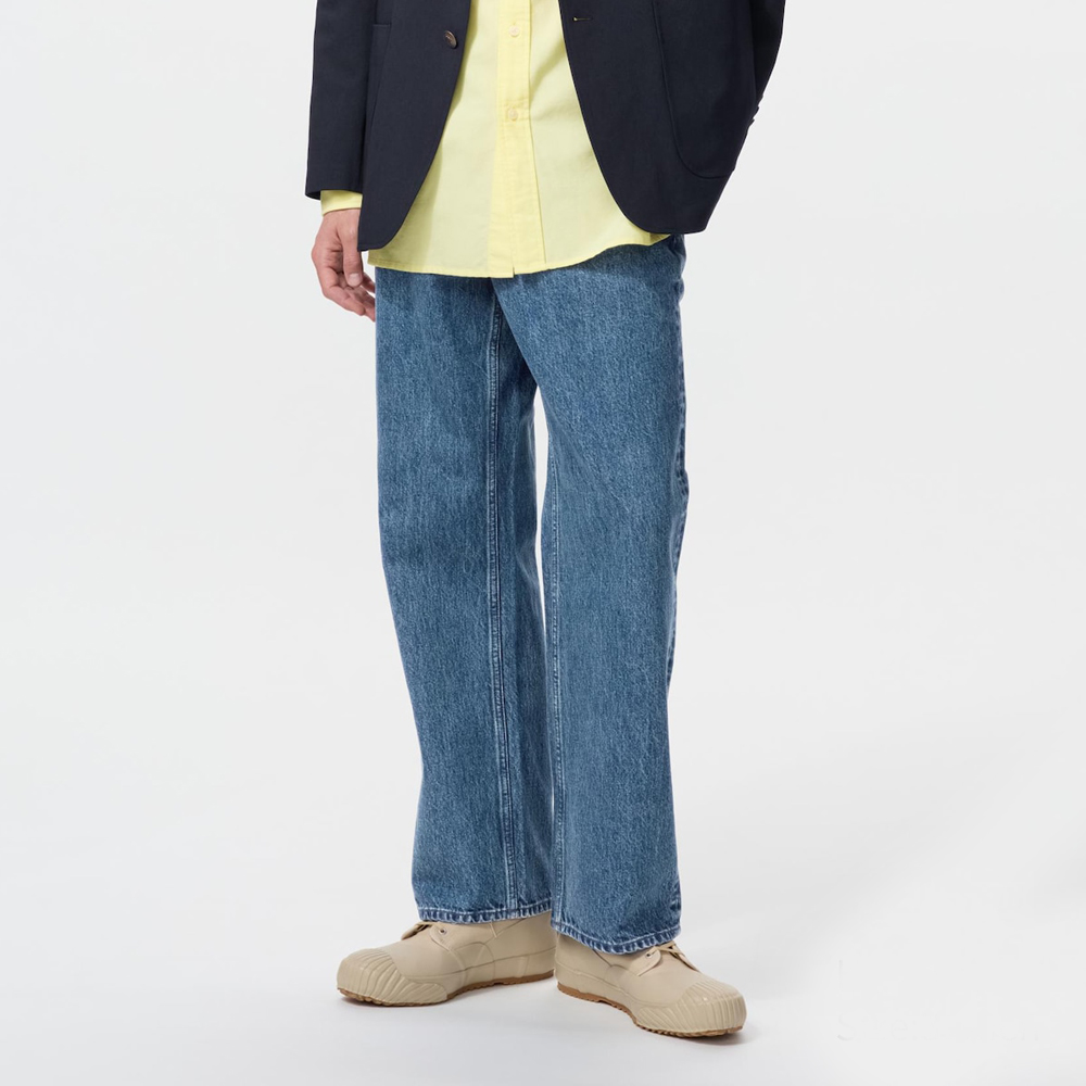 Джинсы Uniqlo Straight, 64 синий