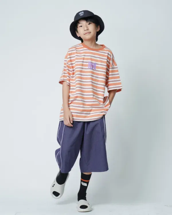 Футболка Junior Oversize Multi Stripe Right, Krnr, белый — фото 4