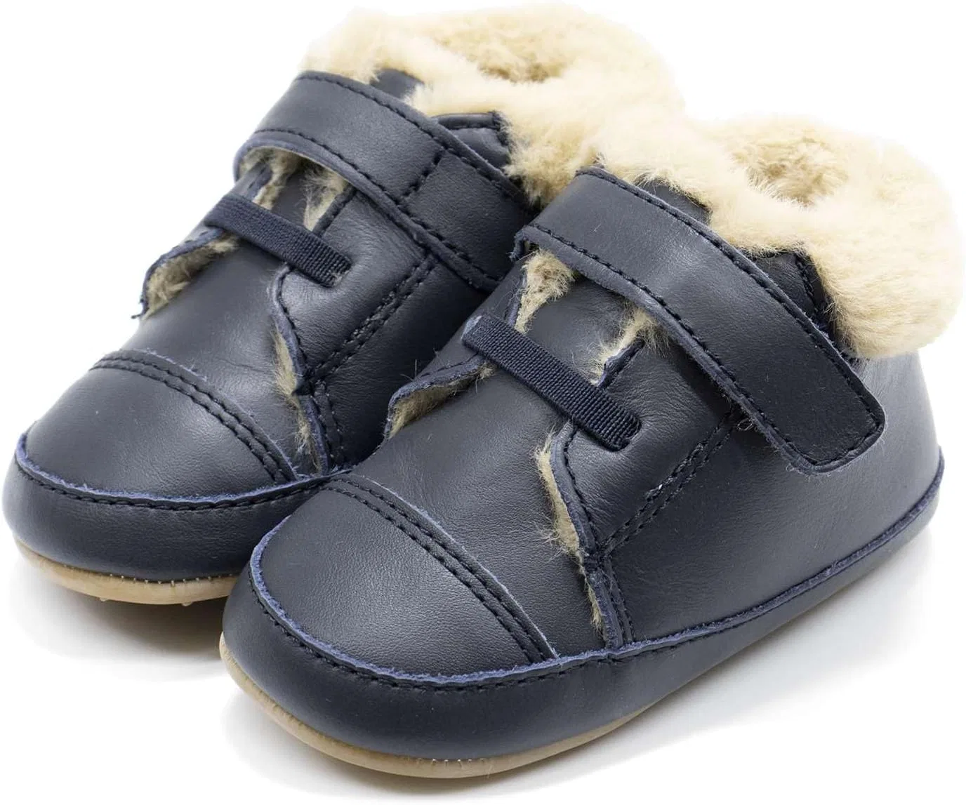 Детские кроссовки для мальчиков с высоким верхом Mountain Bub Old Soles, Navy — фото 2