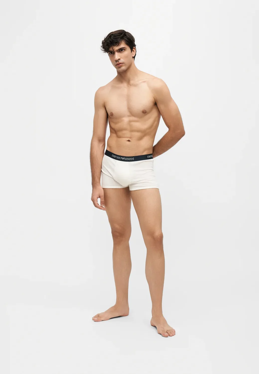 3 шт. - трусы Emporio Armani, Blue/Dark Blue/Off-White