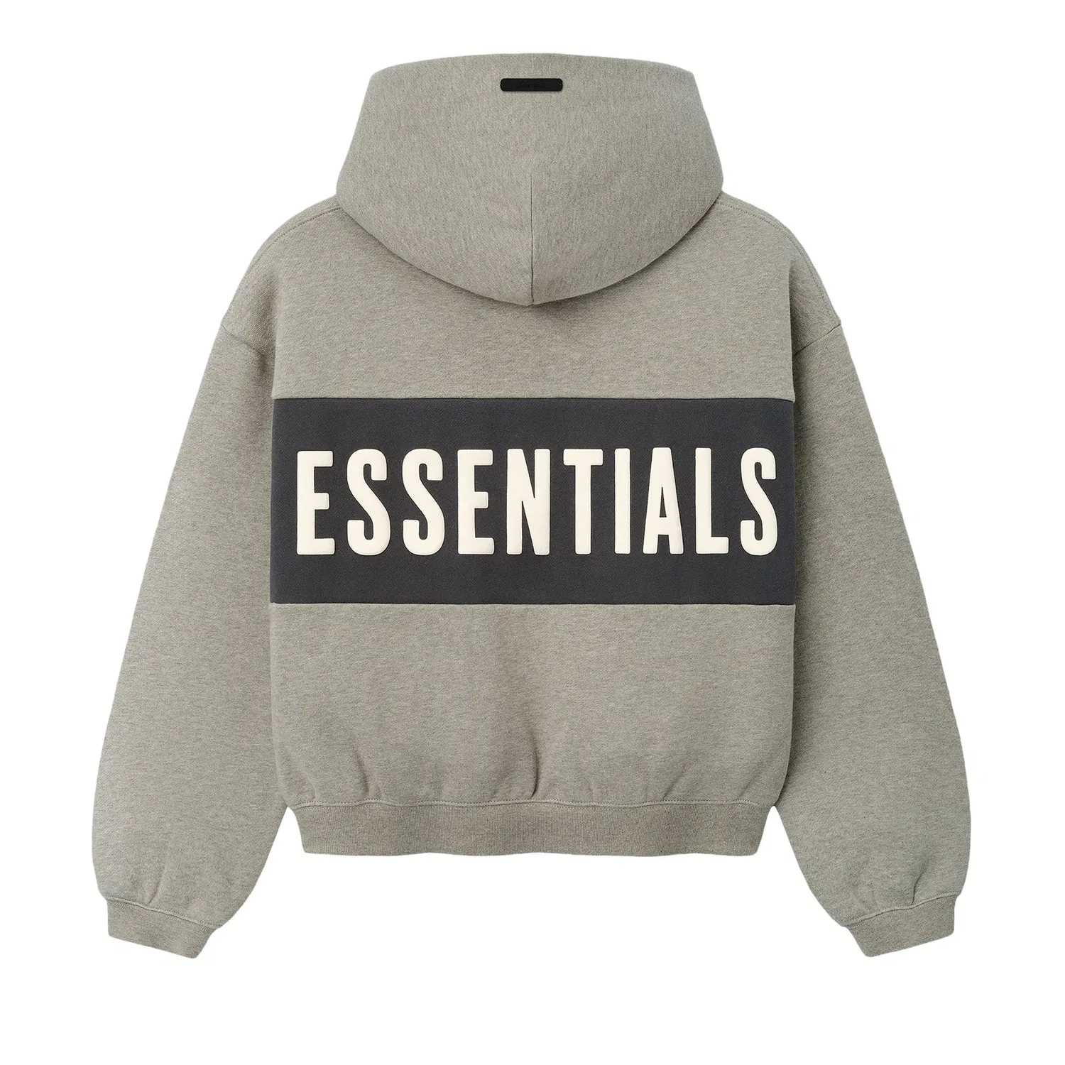 Укороченная толстовка свободного кроя Fear of God Essentials, серый — фото 2