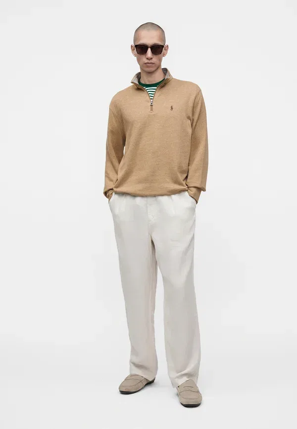 Свитшот с воротником-молнией Marl Polo Ralph Lauren, Warm Brown Heather, коричневый — фото 2
