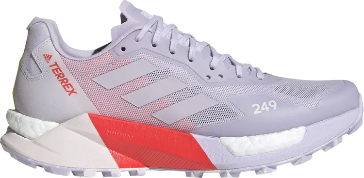 Кроссовки Adidas Wmns Terrex Agravic Ultra Trail 'Purple Tint Solar Red', фиолетовый