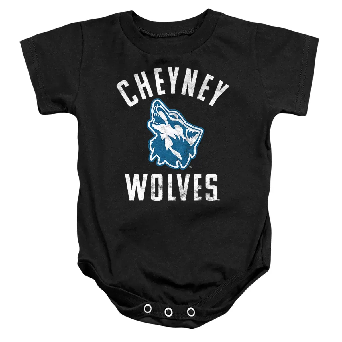 Детский боди-комбинезон с коротким рукавом NCAA Cheyney University Of Pennsylvania, Black