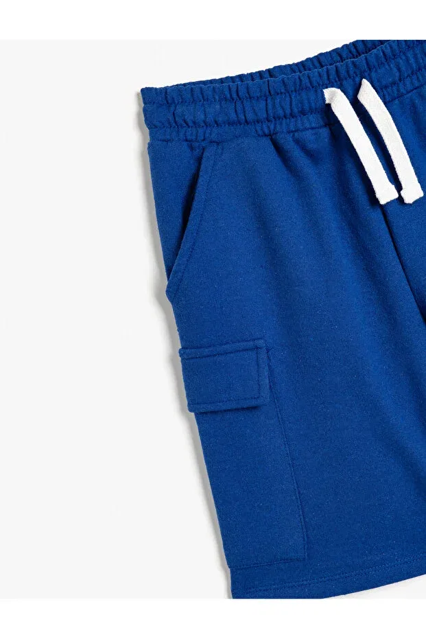 Детские шорты для мальчиков с эластичным поясом Koton, Saks Blue — фото 3