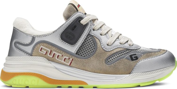 Кроссовки Gucci Wmns Ultrapace Silver Metallic, серебряный