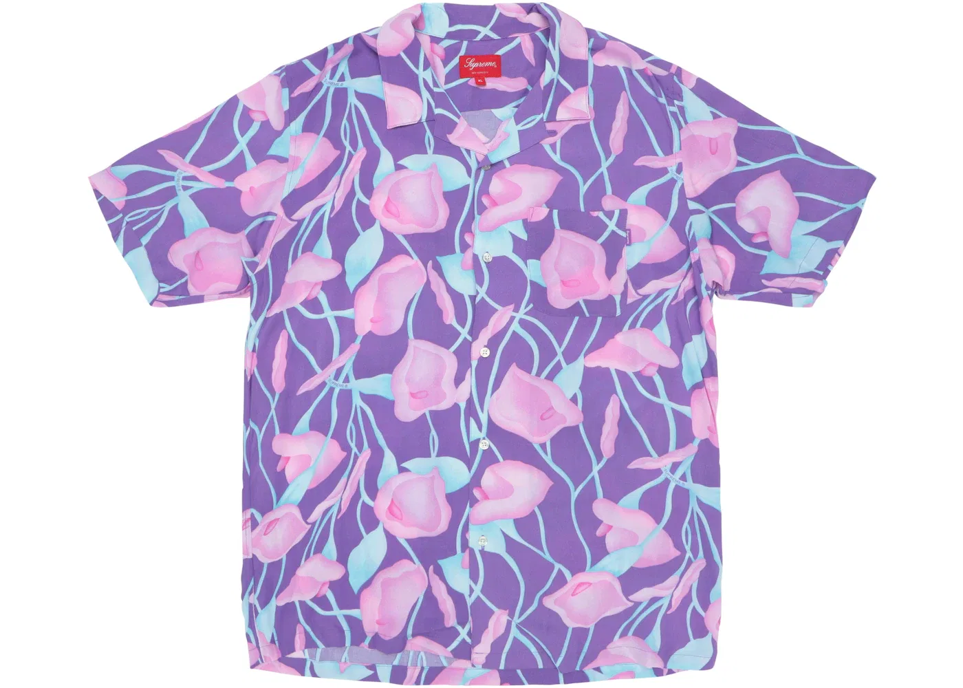 Мужская рубашка с длинным рукавом Supreme, Purple