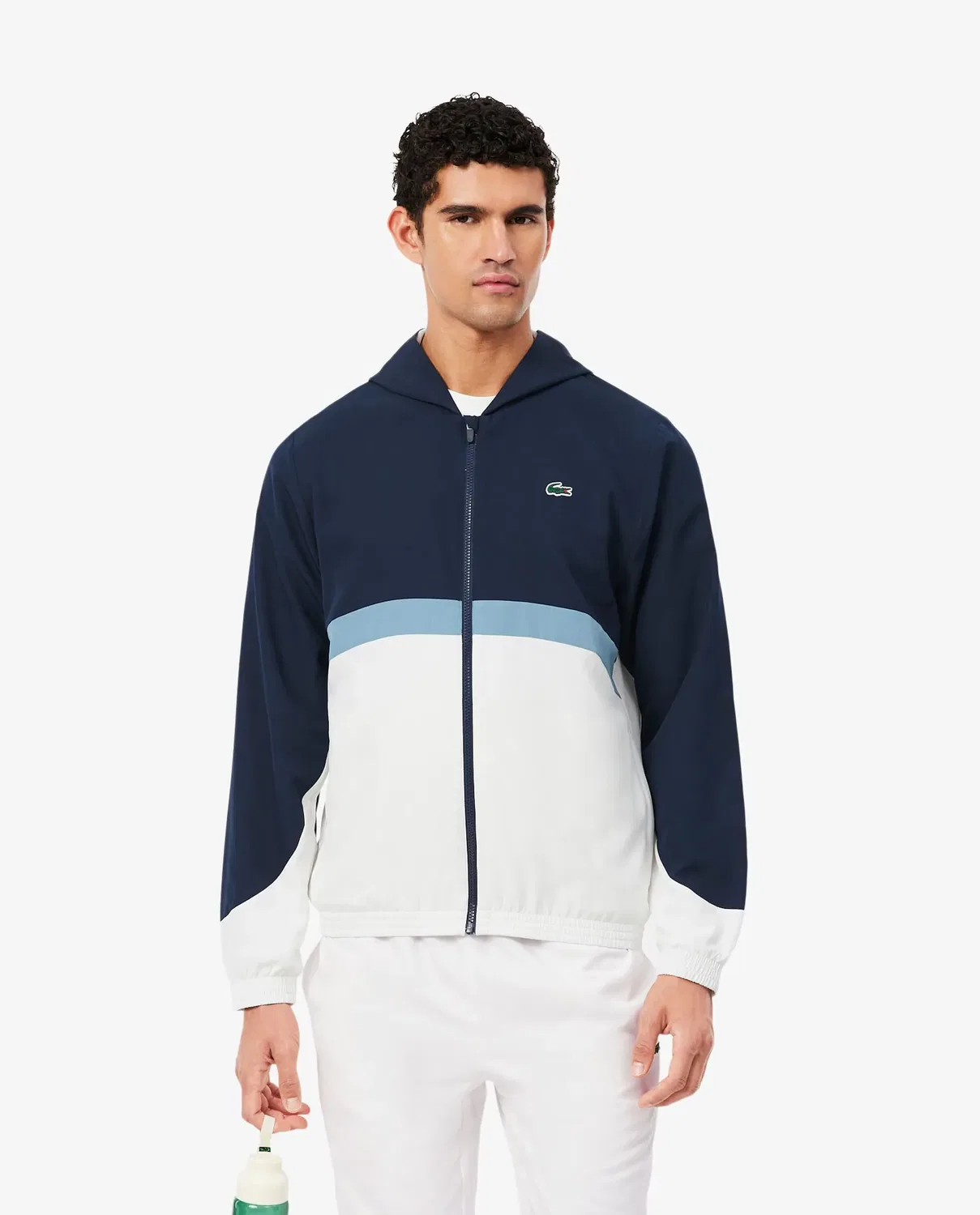 Мужской спортивный костюм с цветными блоками Lacoste, Azul/Blanco — фото 3