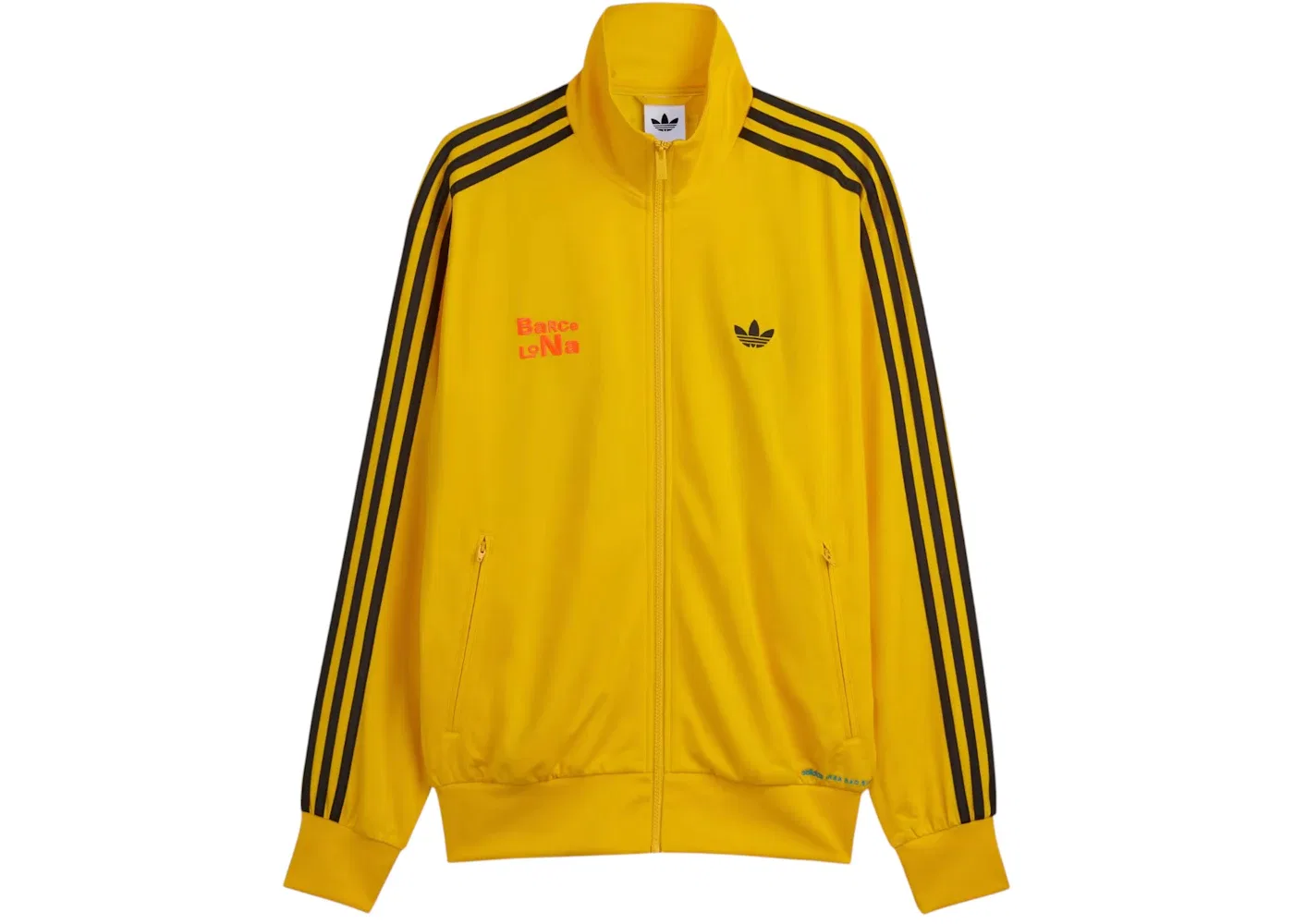 Унисекс-куртка Firebird Track с принтом Adidas, Eqt Yellow — фото 2