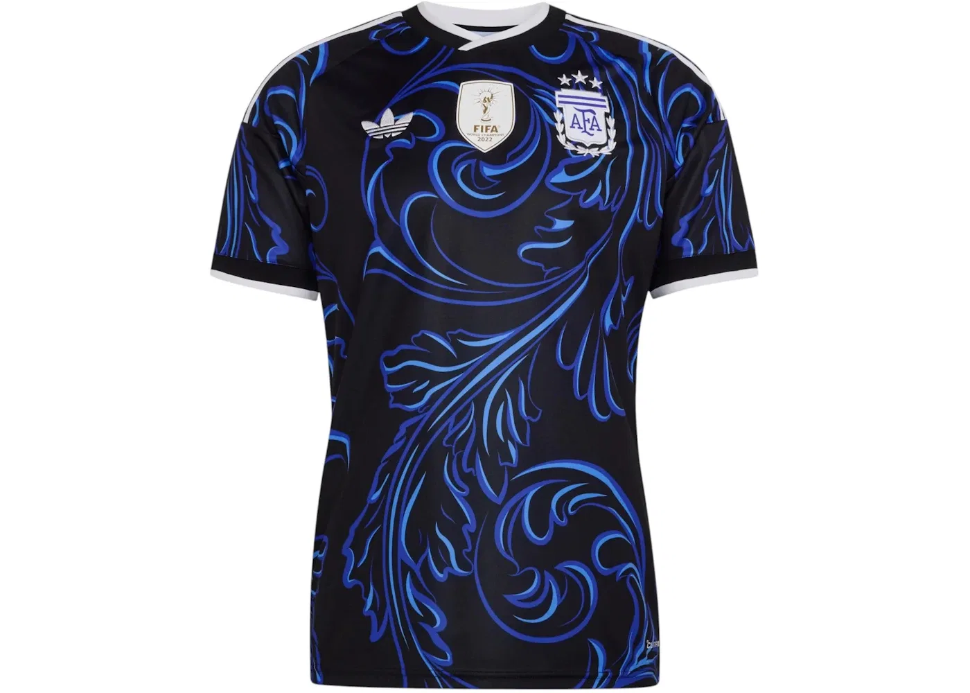 Мужская футбольная джерси с длинным рукавом Jersey Adidas, Black/Lucid Blue/Blue Burst