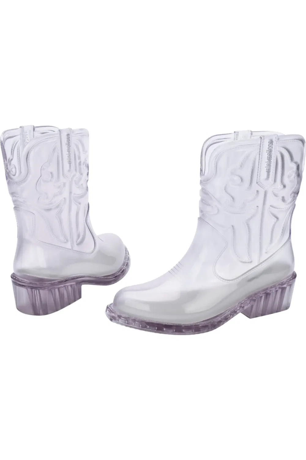 Детские ботинки ковбойские с ароматом Texas Western Mini Melissa, Clear — фото 4