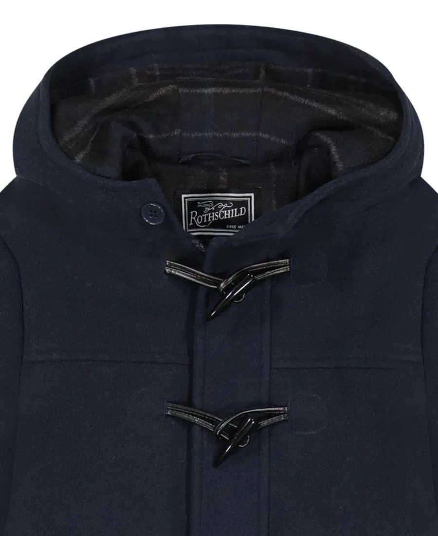 Пальто с капюшоном и шарфом, длинный рукав, модель Iconic Toggle Coat S Rothschild & CO, Dark Navy — фото 3