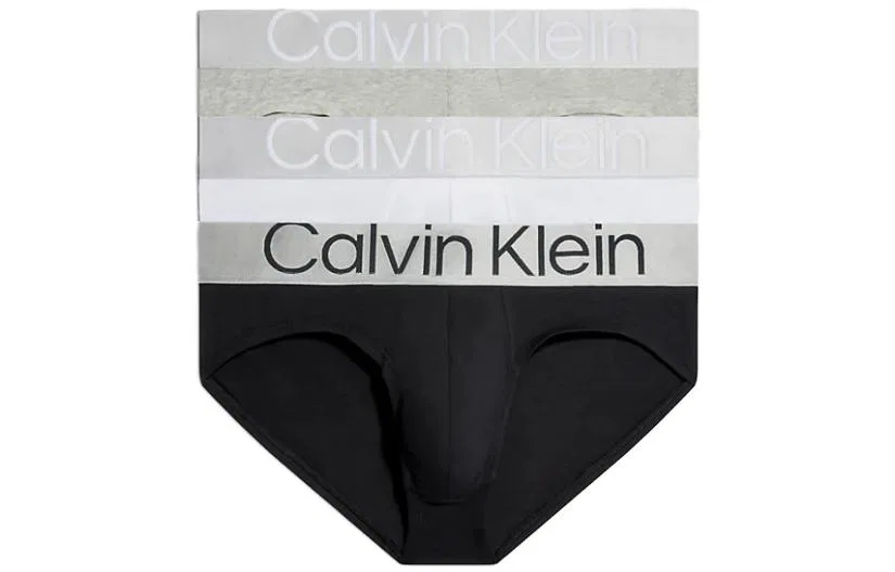 Мужские трусы-боксеры с принтом Calvin Klein, Black/White/Gray