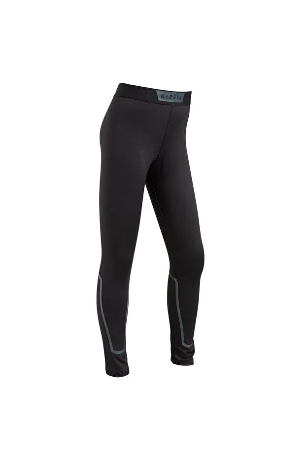 Детские лосины для девочек с длинным рукавом Keepconfort 100 Decathlon, Black — фото 2