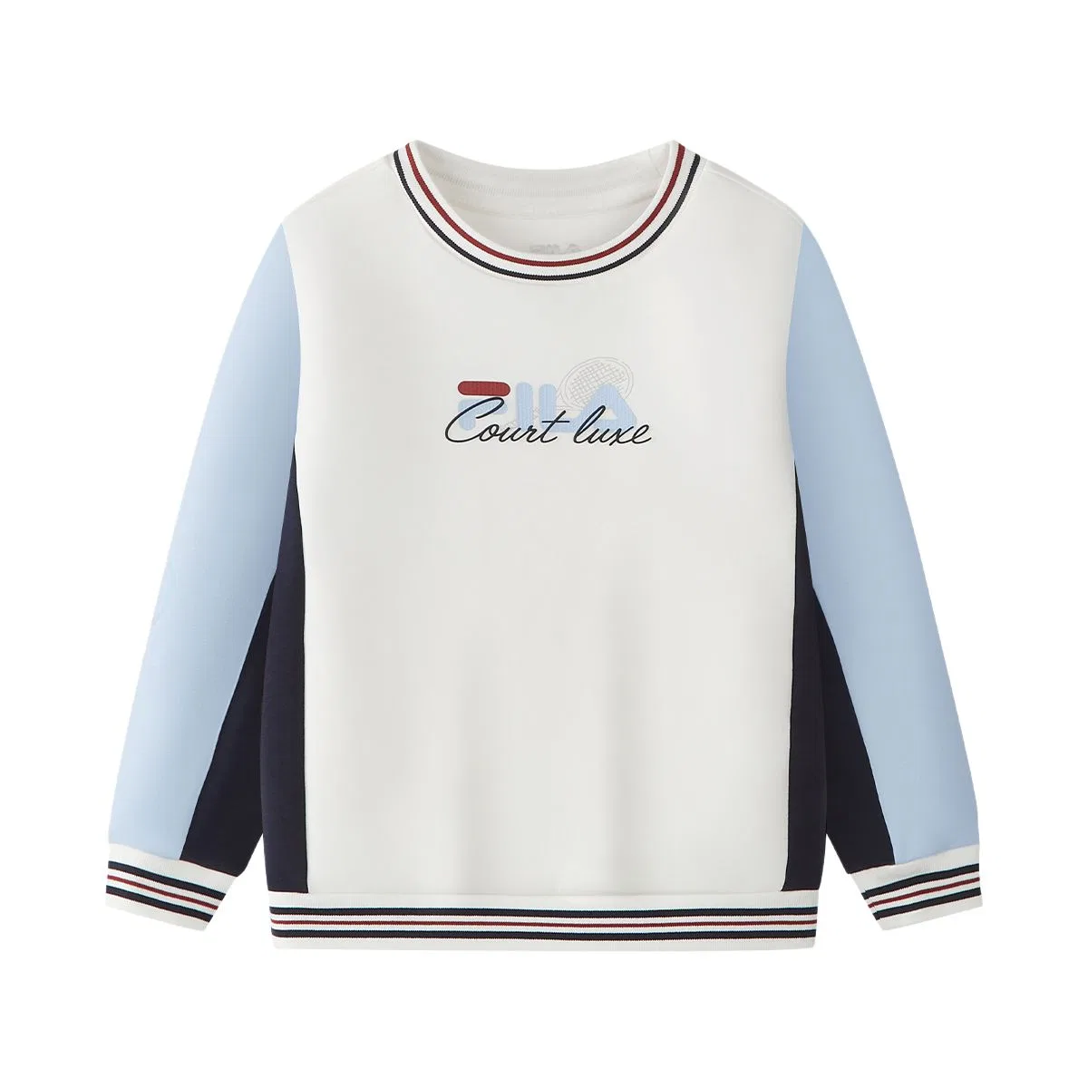 Детский свитшот с круглым вырезом FILA KIDS Pre School, Cloud White