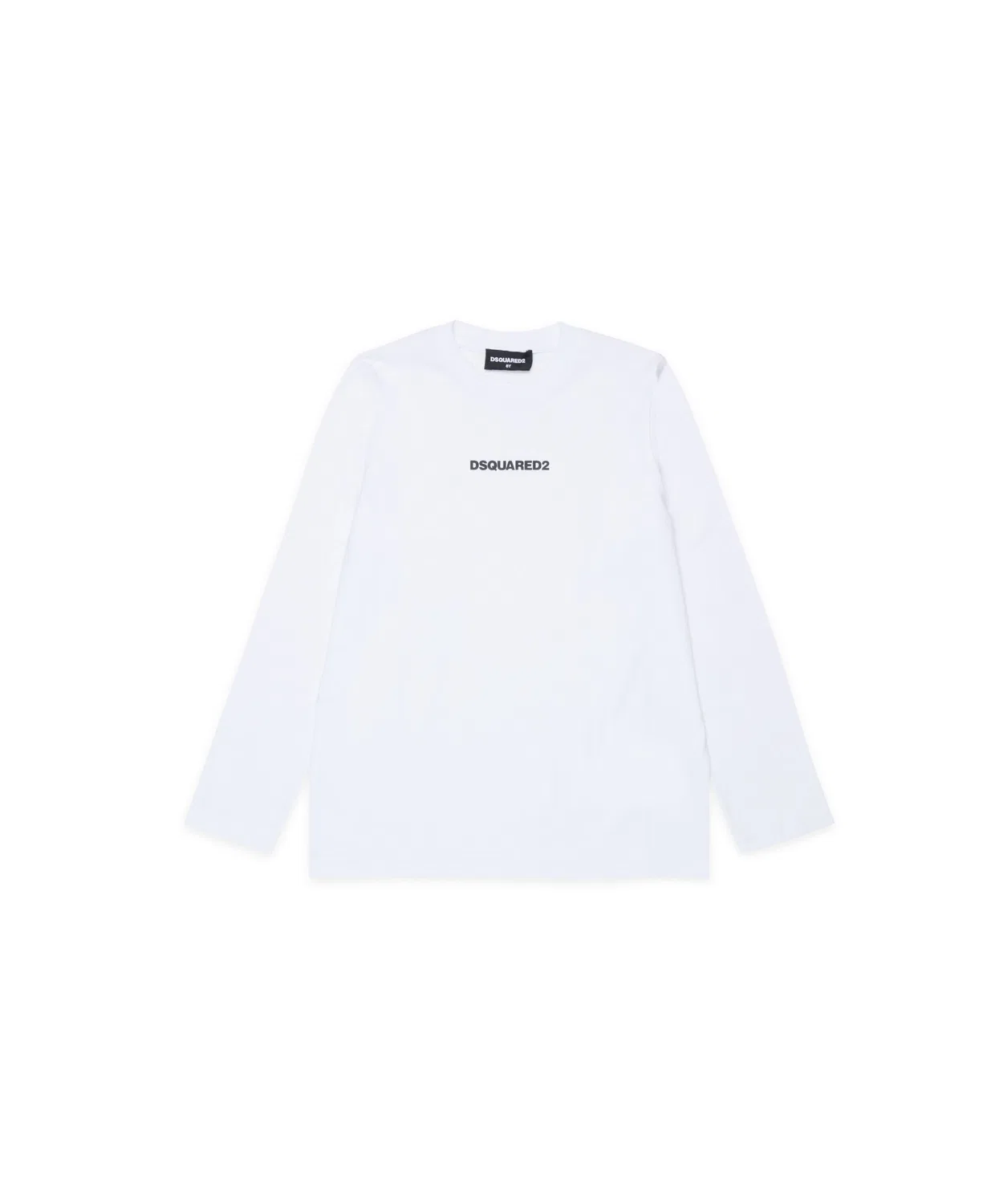 Детская футболка с длинным рукавомс принтом DSQUARED KID DSQUARED2, Белый