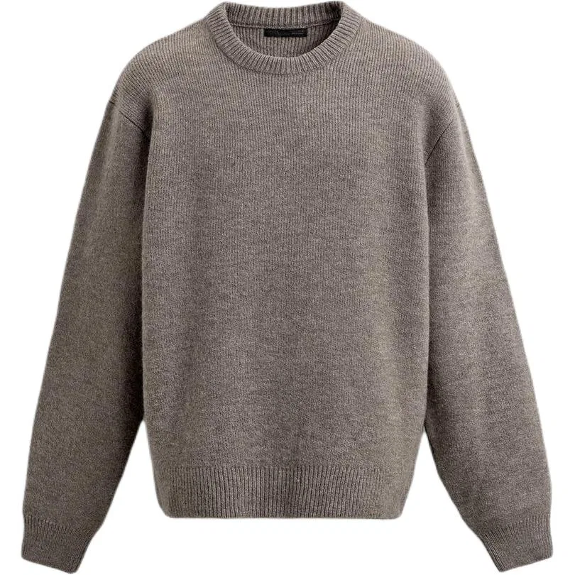 Мужской свитер с круглым вырезом Mink ZARA, Mink