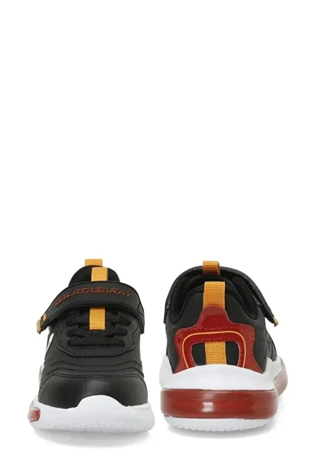 Детские кроссовки для девочек с ортопедической стелькой Kinetix, Black-Yellow-Red — фото 4
