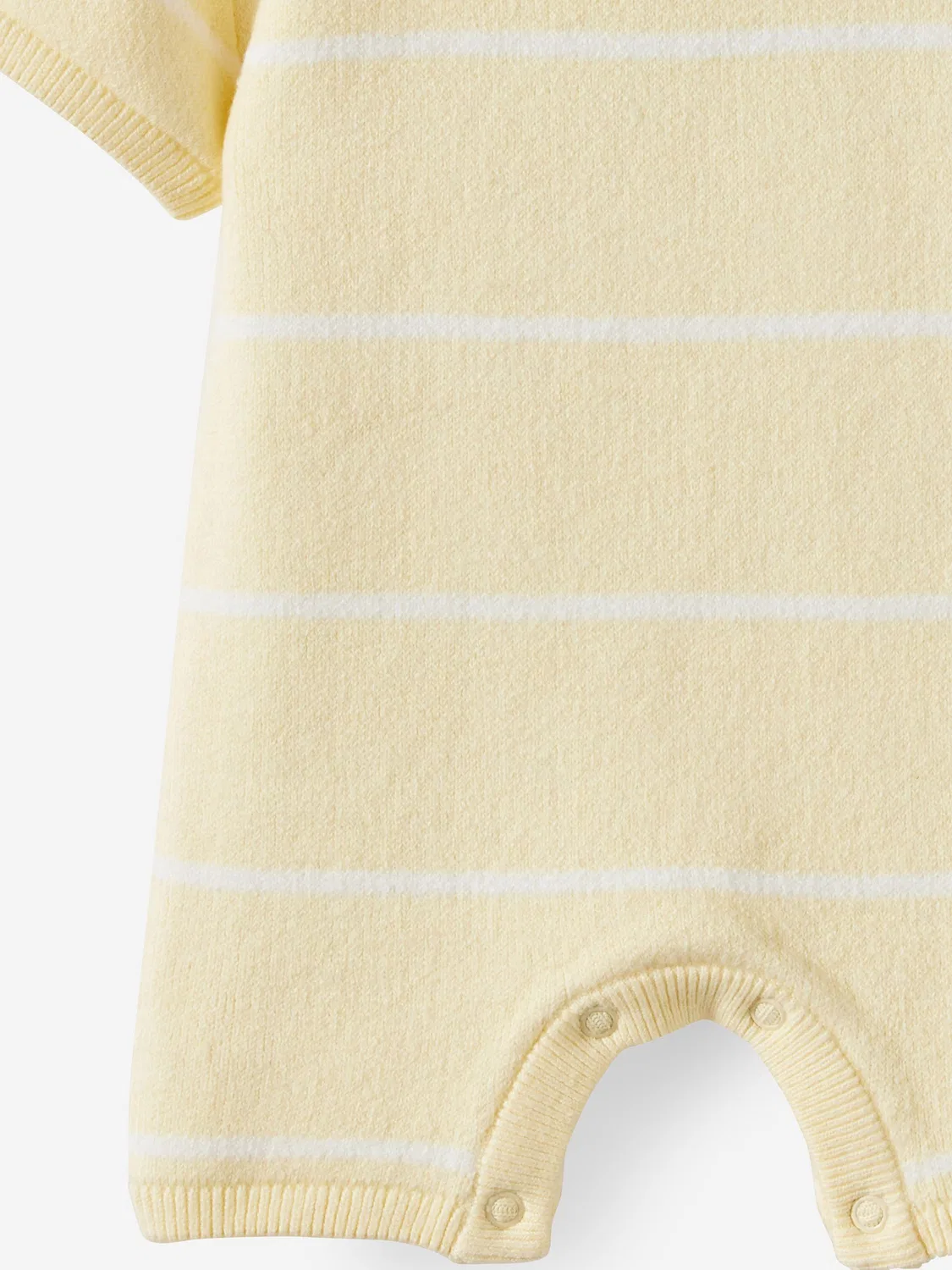 Комбинезон с вязаным узором, короткий рукав Cotton On, желтый/полоска — фото 2