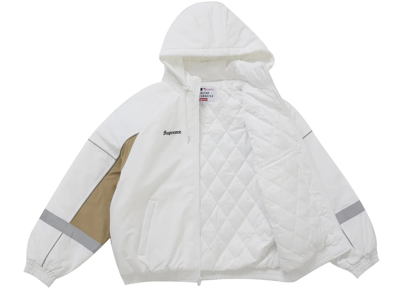 Мужская куртка с принтом Supreme Chicago White Sox Stadium Jacket, White — фото 2