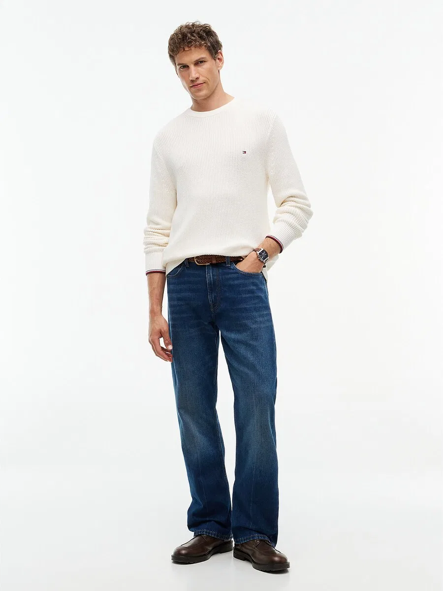 Свитер TOMMY HILFIGER светло-бежевого цвета — фото 4