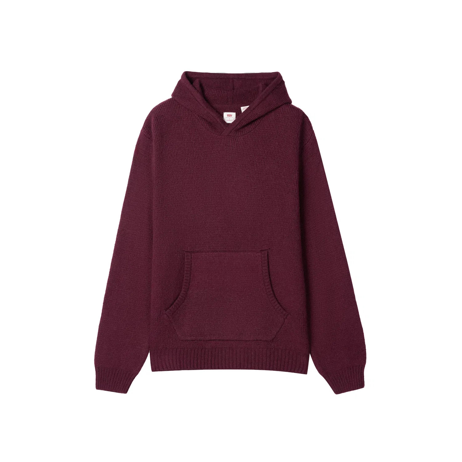 Мужской свитшот с капюшоном Levi's, Burgundy