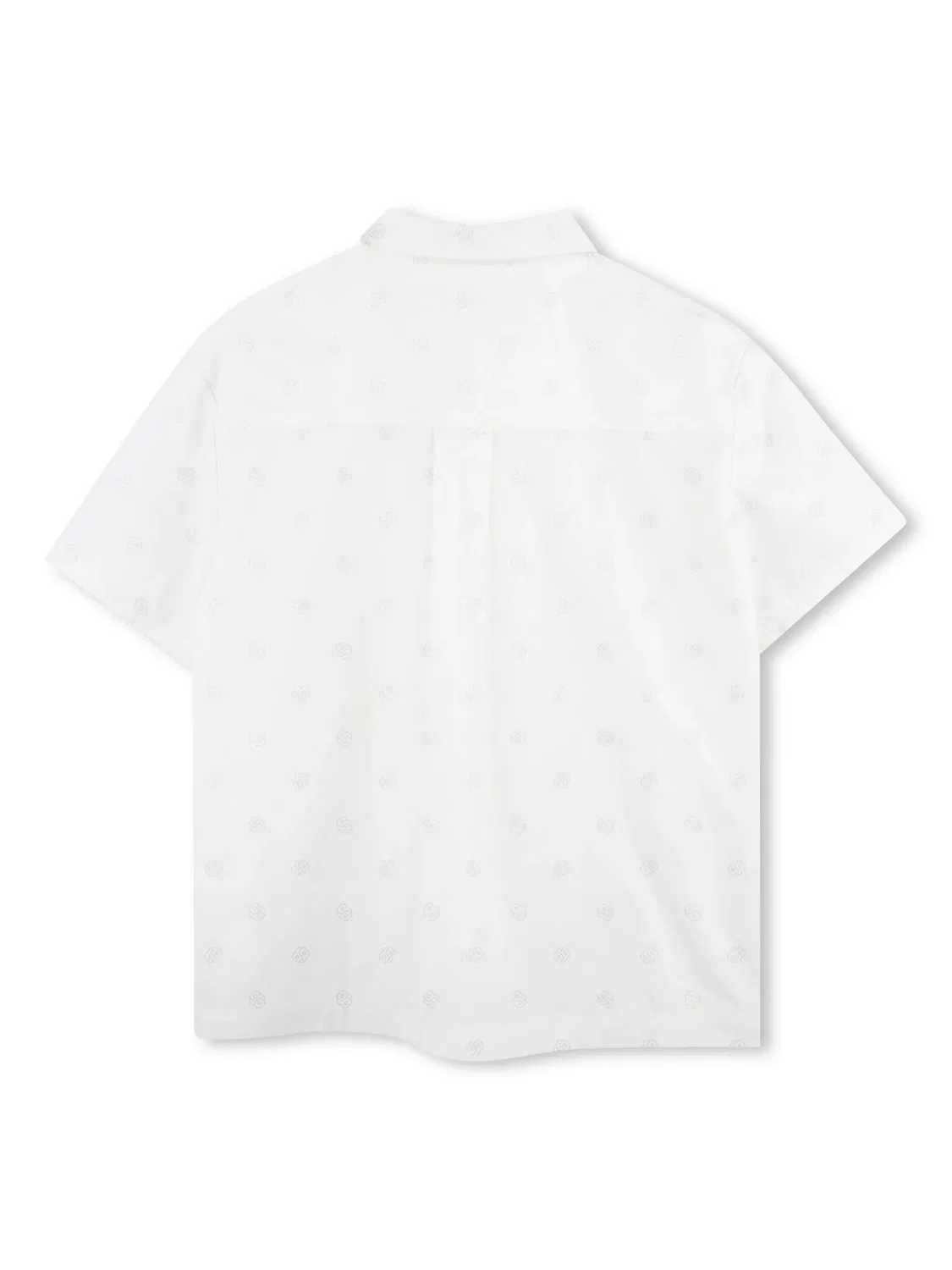 Рубашка с логотипом из хлопка BOSS, белый — фото 2