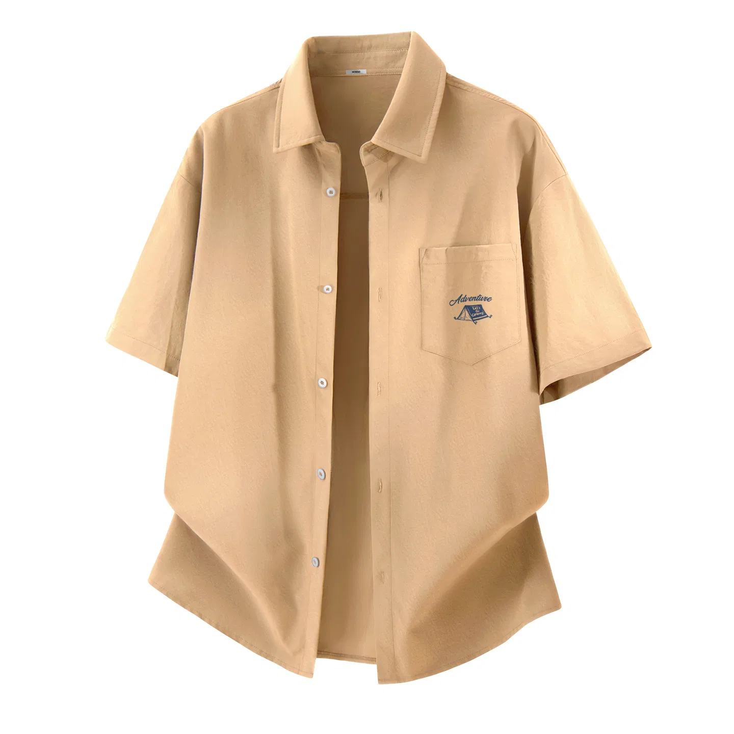 Детская рубашка хлопковая MINISO, Khaki