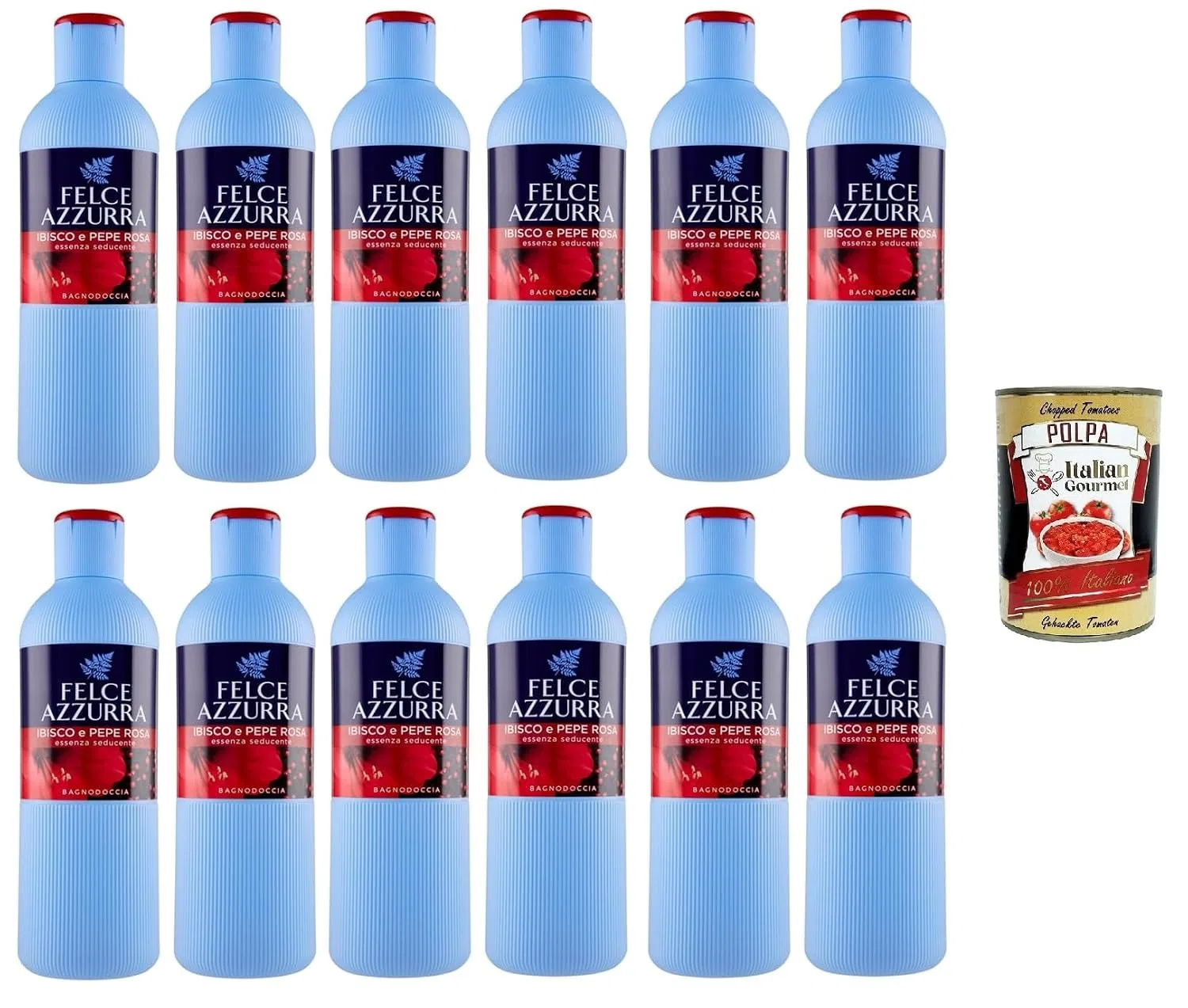 Гель для душа Body Wash Shower Gel Hibiscus and Pink Pepper, Italian Gourmet E.R., 12 x 650 мл