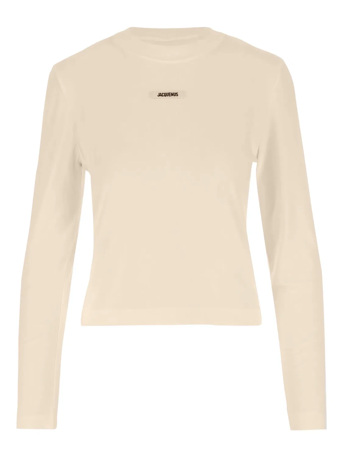 Футболка с длинными рукавами и логотипом Le Gros Grin Jacquemus, светло-бежевый