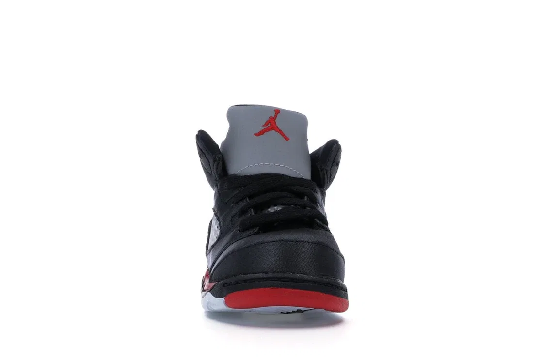 Детские кроссовки Lifestyle с принтом Jordan 5 Retro, Black/University Red — фото 2