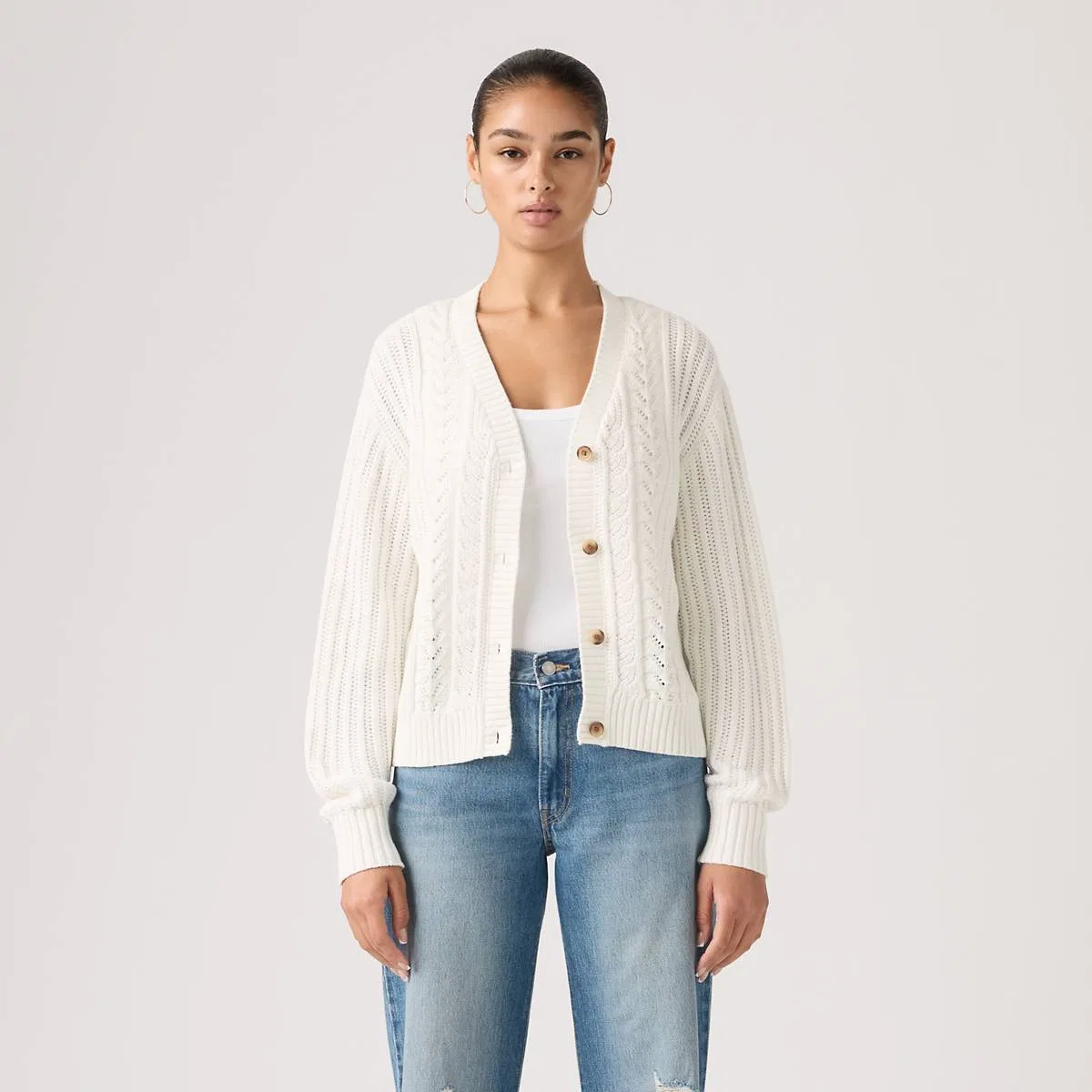 Кардиган «Снежинка» Levi's, Tofu - White — фото 2