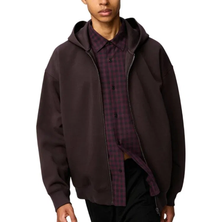 Детский худи UNIQLO C Collection, Brown Black — фото 3