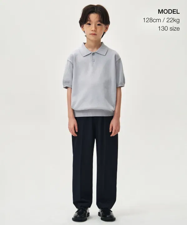 Брюки зауженные, Tapered Musinsa Standard Kids, Navy — фото 2