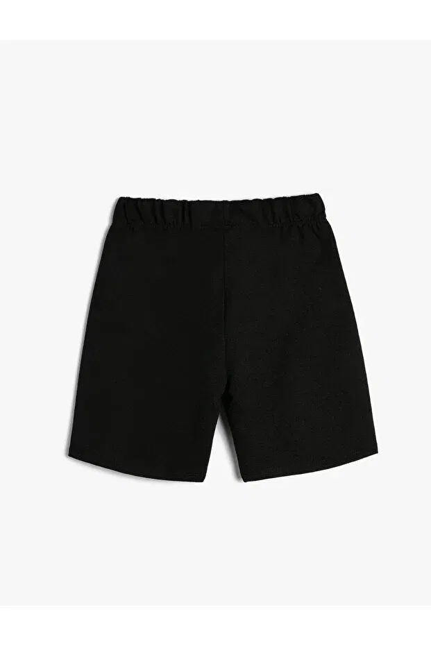 Детские шорты для мальчиков с принтом Basketball printed shorts Koton, Black — фото 2