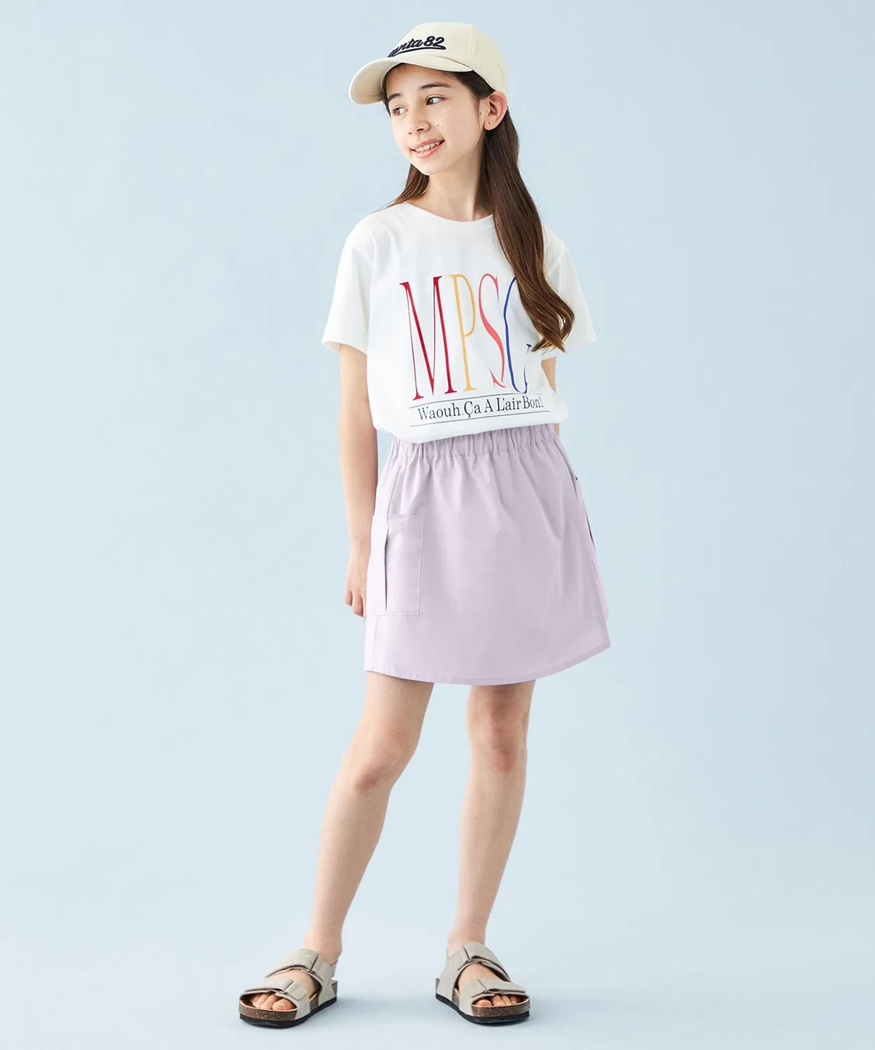 Детская юбка-штаны с водоотталкивающей пропиткой FINE MOVE Wrap Skort UNFILO, Pink — фото 3