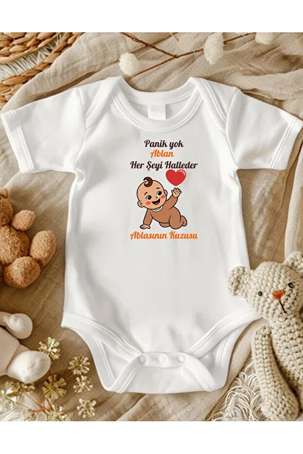 Детское боди с длинным рукавом Ablas' lamb written Lupi, Ecru Rose Dried