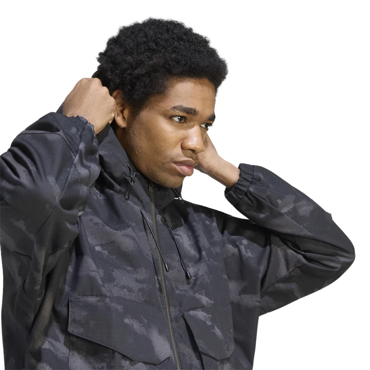 Мужская куртка Camo Jacket Adidas, черный — фото 3